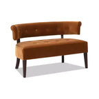 Jennifer Taylor Home Jared Roll Arm Tufted Bench Settee