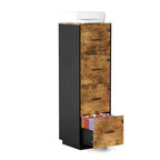 Meuble de classement en bois Karl Home 15 pouces avec 4 tiroirs en relief