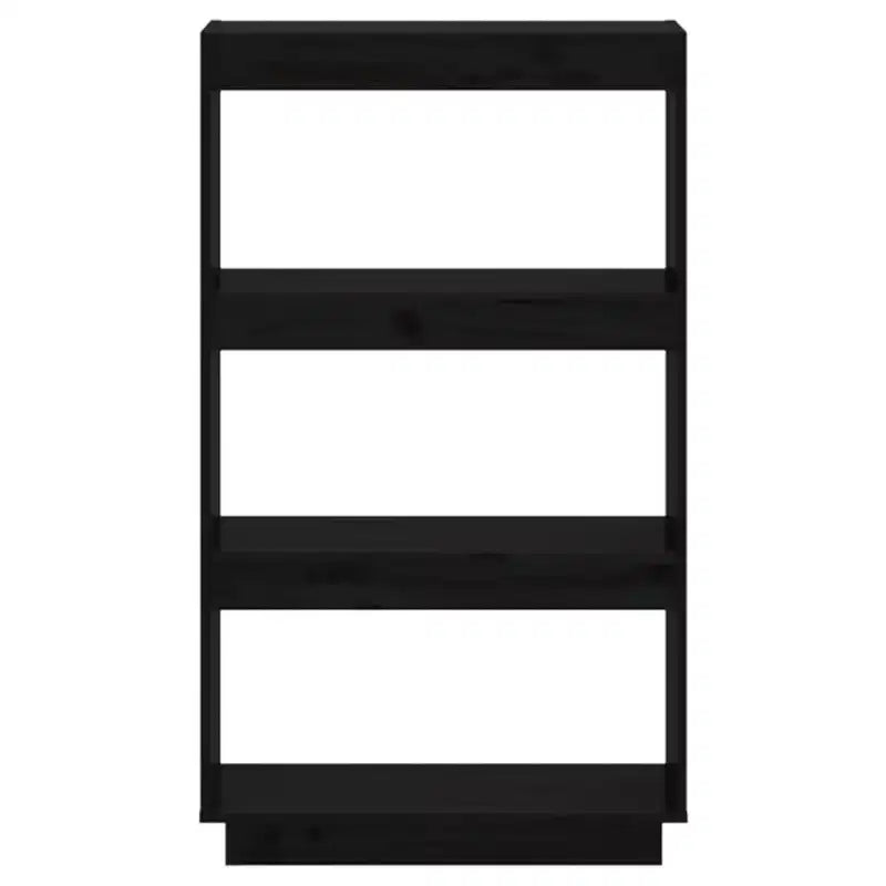 vidaXL Bibliothèque noire en pin massif de taille moyenne