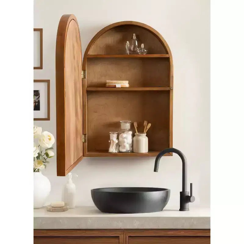 Meuble sous-vasque miroir arqué Kate et Laurel Hatherleigh