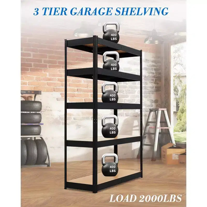 Étagères de rangement robustes, capacité de charge de 900 kg, étagères utilitaires pour garage, entrepôt, cellier