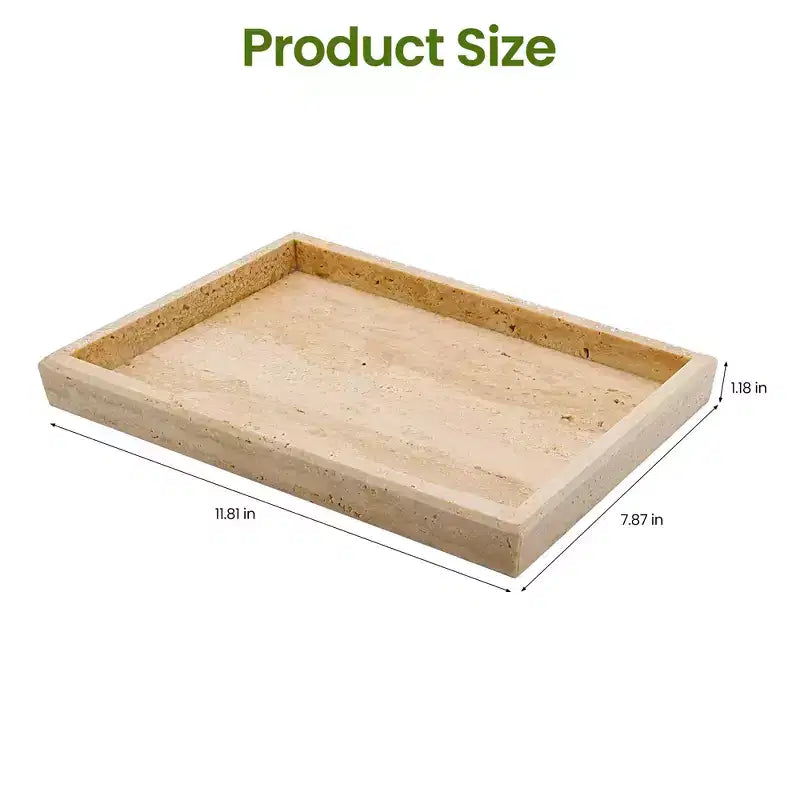 Élégant plateau de rangement à bijoux en marbre naturel, cadeau fête des mères, plateau en marbre véritable pour coiffeuse, salle de bain, décoration intérieure