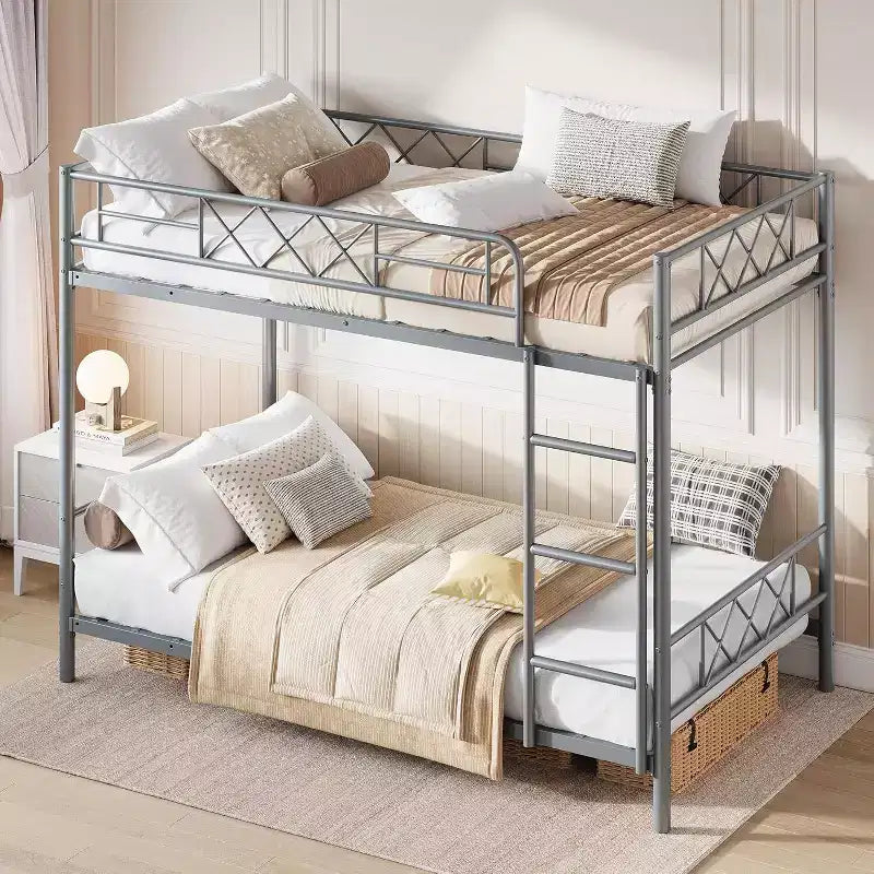 GuatoWave Lit Superposé Double Robuste Gain de Place avec Escalier pour Adultes, Adolescents et Enfants
