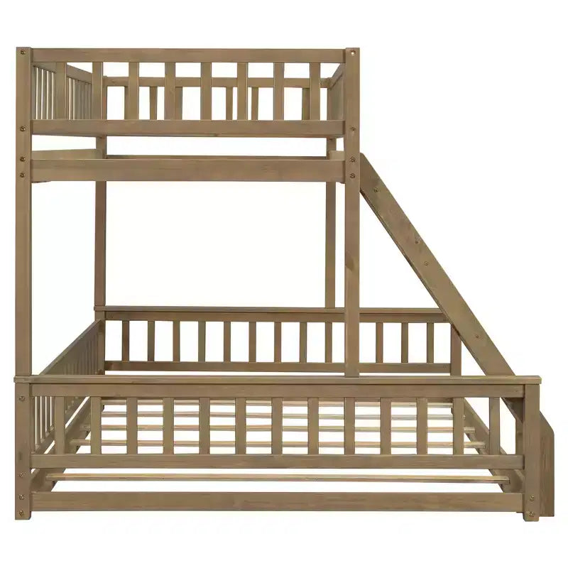 Lit en bois jumeau XL FAMYYT ? Avec garde-corps, échelle, montage facile