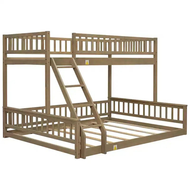 Lit en bois jumeau XL FAMYYT ? Avec garde-corps, échelle, montage facile