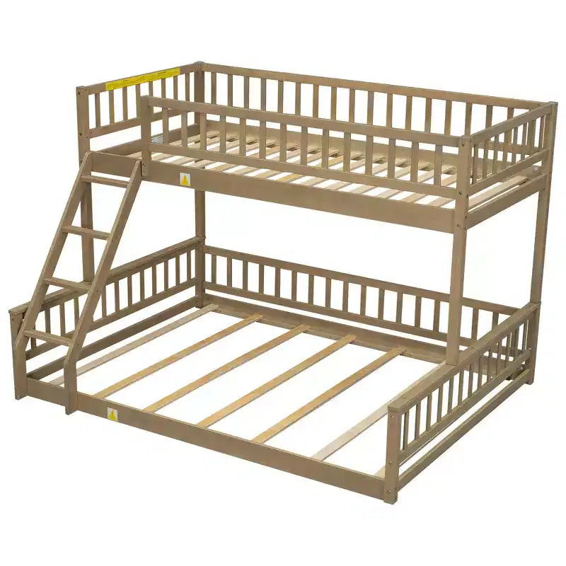 Lit en bois jumeau XL FAMYYT ? Avec garde-corps, échelle, montage facile