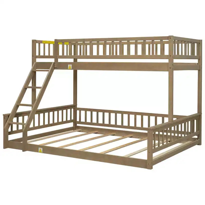 Lit en bois jumeau XL FAMYYT ? Avec garde-corps, échelle, montage facile