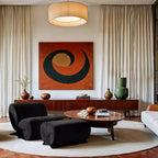 Pouf rembourré en tissu Akira Meridian Furniture