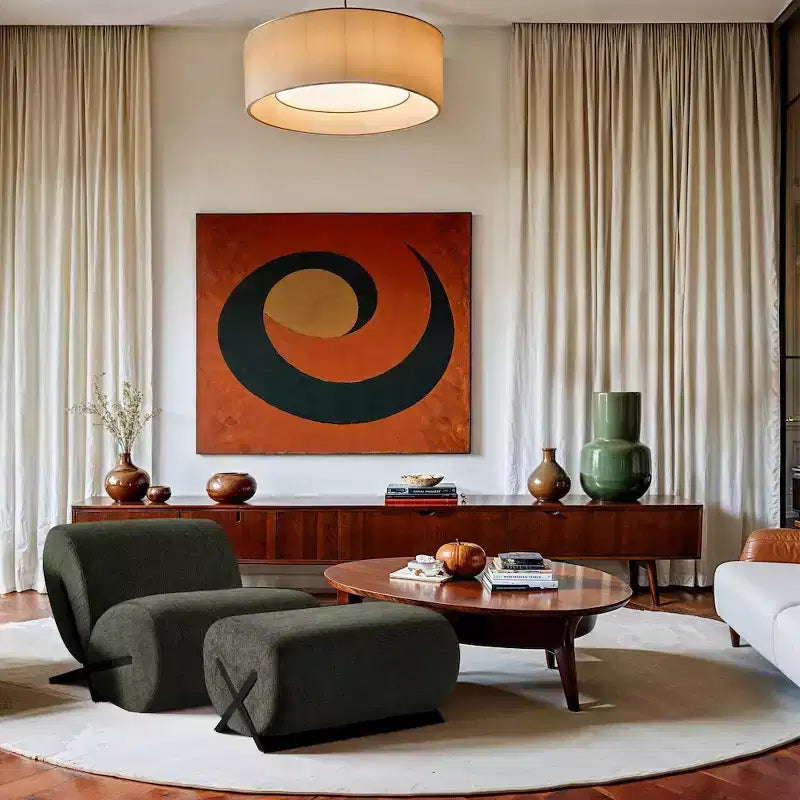 Pouf rembourré en tissu Akira Meridian Furniture