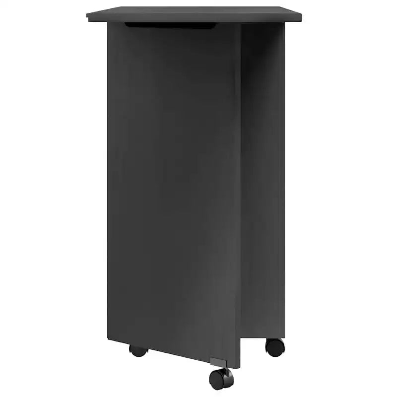 vidaXL Meuble à roulettes Blanc Bois de pin massif, bois d'ingénierie, plastique