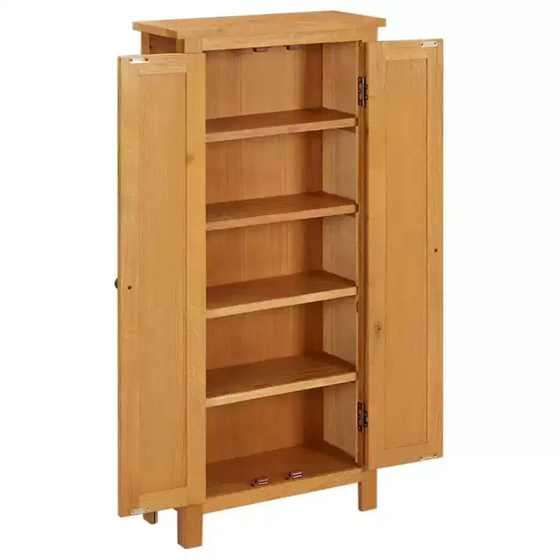 vidaXL Meuble de rangement Chêne clair Bois de chêne massif, MDF plaqué Moyen