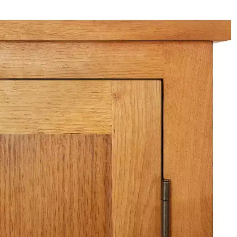 vidaXL Meuble de rangement Chêne clair Bois de chêne massif, MDF plaqué Moyen