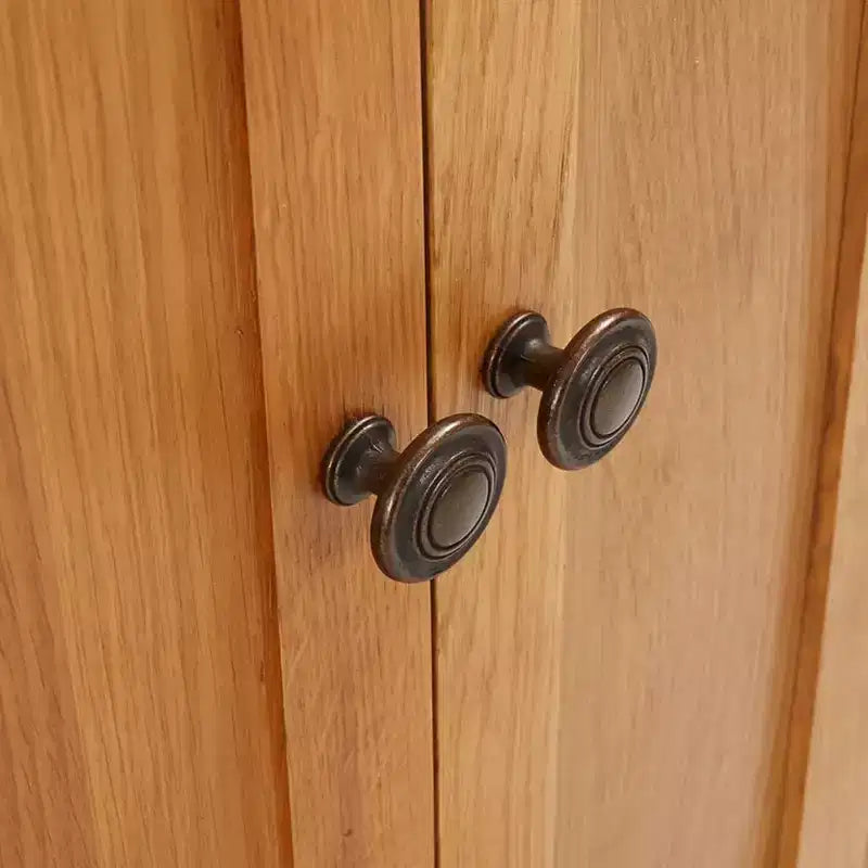 vidaXL Meuble de rangement Chêne clair Bois de chêne massif, MDF plaqué Moyen