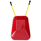 AEELLEEA Brouette en métal pour enfants, Chariot de jardin de 33 lb pour enfants, Chariot utilitaire de jardin avec plateau en acier robuste pour feuilles, terre, sable, outil de jardinage extérieur