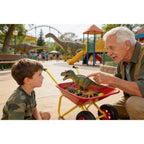 AEELLEEA Brouette en métal pour enfants, Chariot de jardin de 33 lb pour enfants, Chariot utilitaire de jardin avec plateau en acier robuste pour feuilles, terre, sable, outil de jardinage extérieur