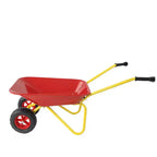 AEELLEEA Brouette en métal pour enfants, Chariot de jardin de 33 lb pour enfants, Chariot utilitaire de jardin avec plateau en acier robuste pour feuilles, terre, sable, outil de jardinage extérieur