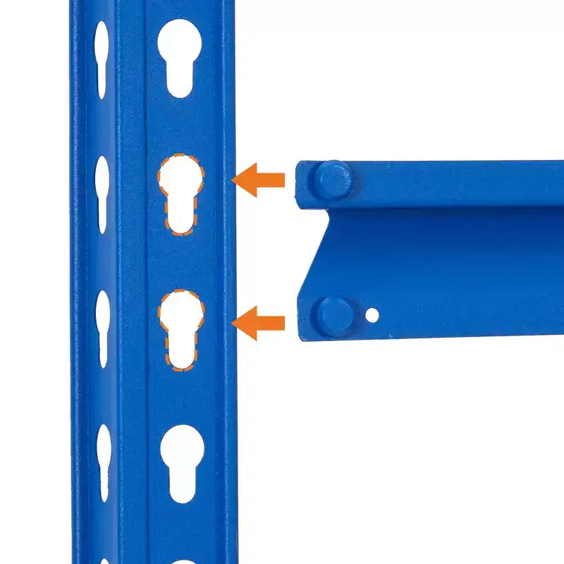 Étagère de Rangement de Garage Robuste à 5 Niveaux, Unité d'Étagères Métalliques Réglables, Capacité de 1134 kg, 122 x 46 x 183 cm, Cadre en Acier Sans Boulons, Panneaux MDF