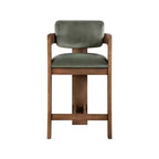 Meridian Furniture Tabouret de bar en velours Sacha