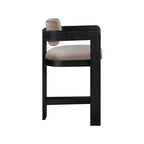 Meridian Furniture Tabouret de bar en velours Sacha
