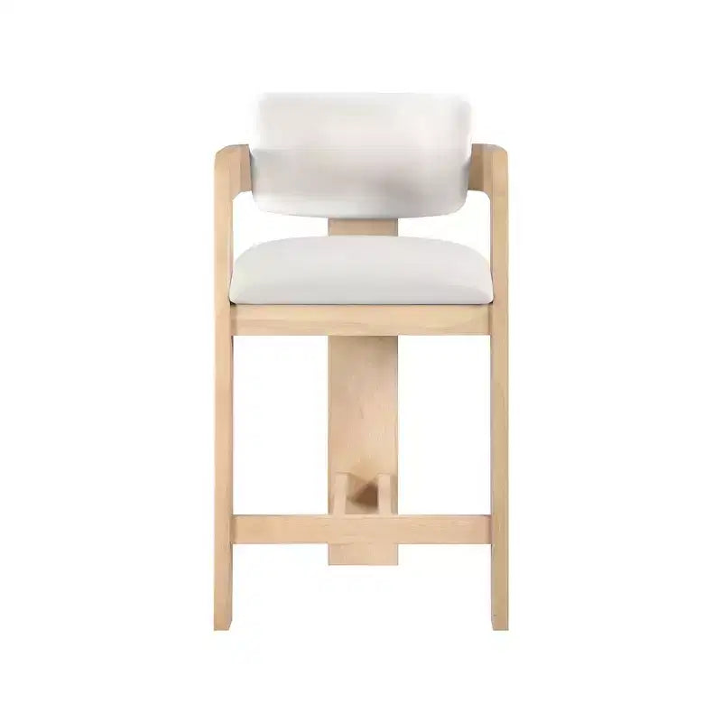 Meridian Furniture Tabouret de bar en velours Sacha