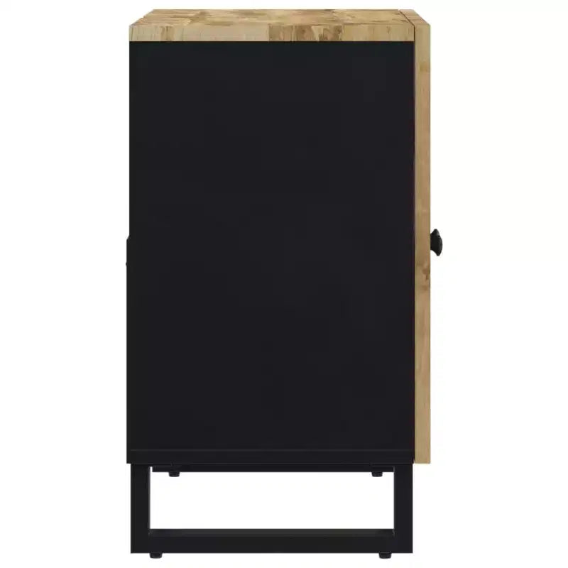 vidaXL Meuble sous lavabo Bois naturel Bois de manguier massif Meuble sous lavabo moyen