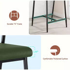 Lot de 2 tabourets de bar à hauteur de comptoir avec accoudoirs, tabouret de bar rembourré avec dossier, siège large et doux, lot de tabourets de bar en métal pour îlot de cuisine, montage facile