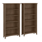 Bibliothèque haute à 5 étagères Salinas (lot de 2) de Bush Furniture