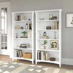 Bibliothèque haute à 5 étagères Salinas (lot de 2) de Bush Furniture
