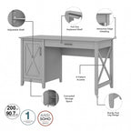 Chaise de bureau sans accoudoirs à roulettes, dossier mi-hauteur, design ergonomique, pour bureau à domicile