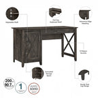 Chaise de bureau sans accoudoirs à roulettes, dossier mi-hauteur, design ergonomique, pour bureau à domicile