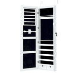 Costway Armoire à bijoux murale avec miroir et lumières LED