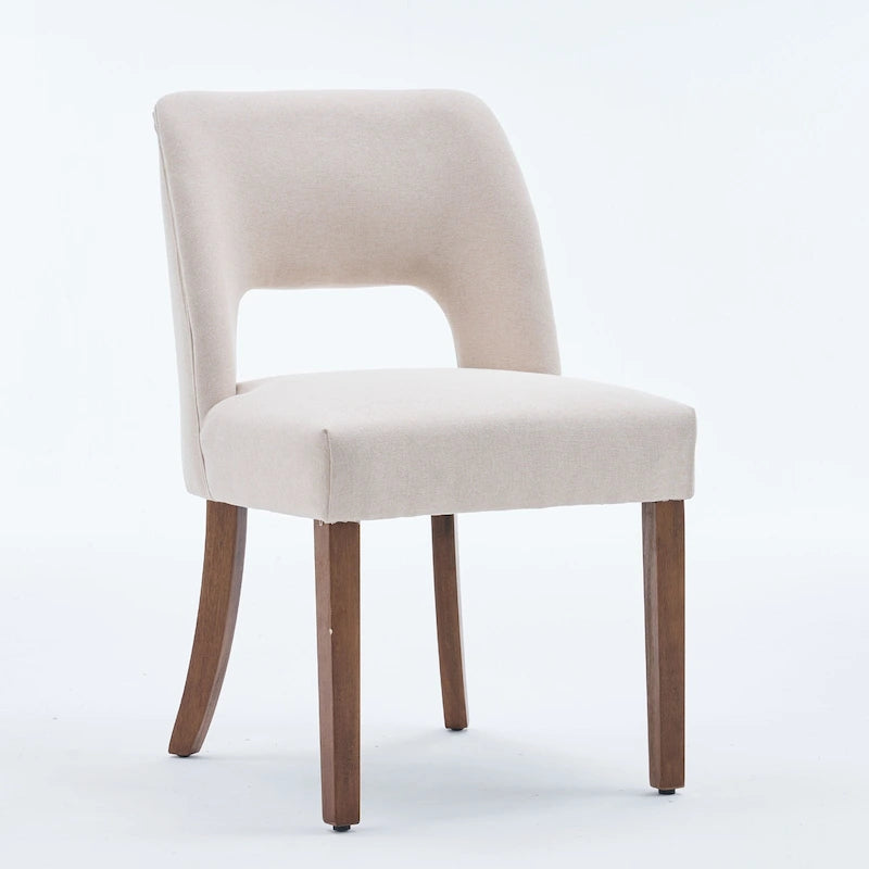 Lot de 4 chaises de salle à manger tapissées de tissu