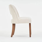 Lot de 4 chaises de salle à manger tapissées de tissu