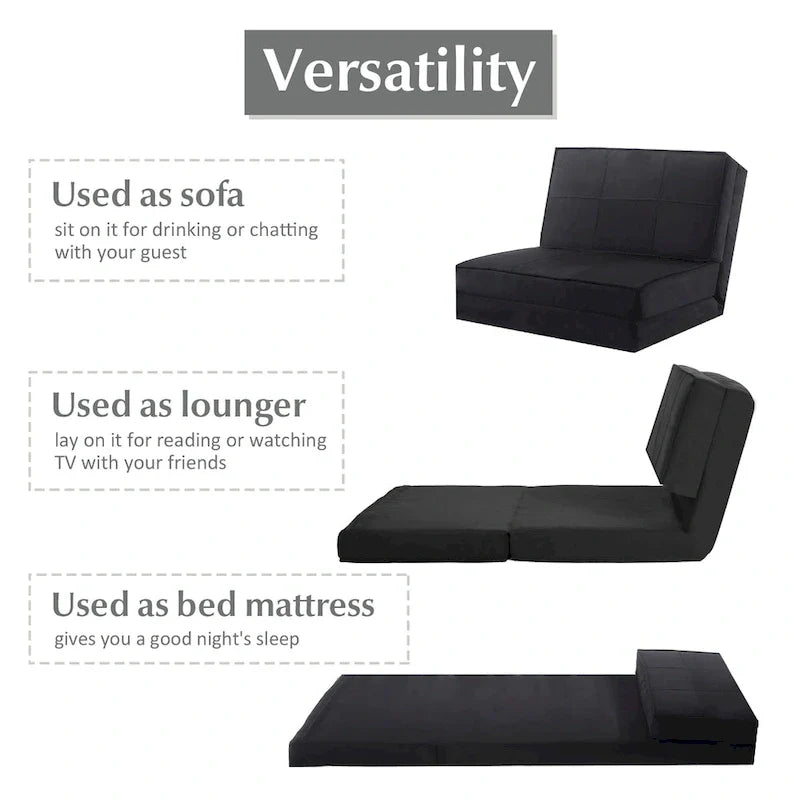 Costway Chaise Pliante Convertible, Fauteuil Inclinable et Lit d'Appoint