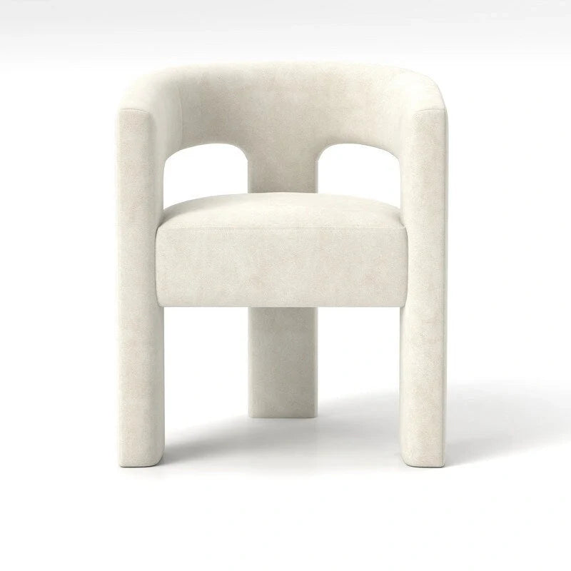 Chaise de salle à manger SEYNAR Modern Glam en velours, chaise d'appoint à dossier ouvert, lot de 6