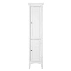 Slone Two Door Shuttered Linen Cabinet - Elegant Home Fashion