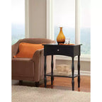 Table d'appoint de style Shaker avec tiroir et étagère - Meubles Alaterre