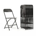 Chaise pliante en plastique – Lot de 10 – Capacité de poids de 295 kg – Chaise d'événement