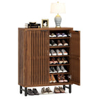 Meuble à chaussures 24 paires avec porte pour entrée et salon