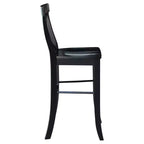 Tabouret de bar Martha X de 30 po, noir de jais - International Concepts : bois massif, design traditionnel