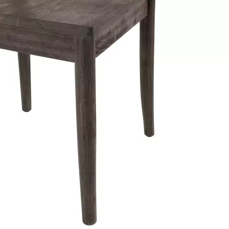 Ensemble de 2 chaises d'appoint en bois Calhoun, marron foncé – Picket House Furnishings : Dossier en X, Rustique