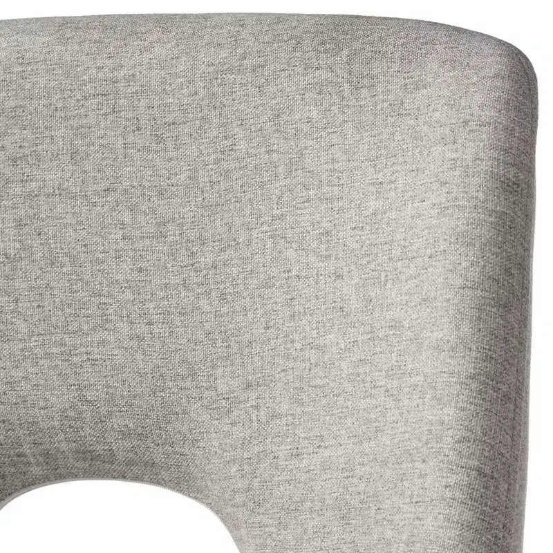 Lifestorey Lot de 2 chaises de salle à manger Clover Mid-Century Modern Gris/Noyer
