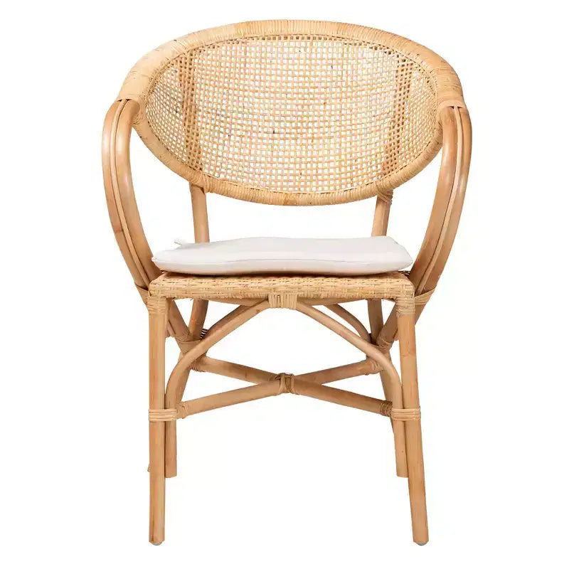 Lot de 2 chaises de salle à manger en rotin Varick naturel/marron - Bali et Paris