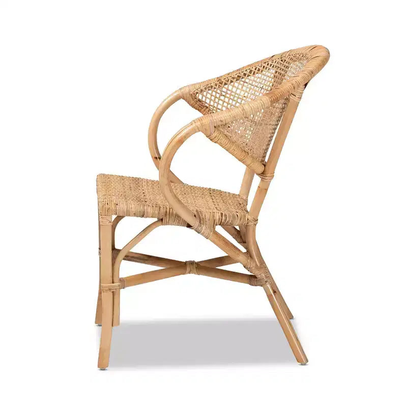 Lot de 2 chaises de salle à manger en rotin Varick naturel/marron - Bali et Paris