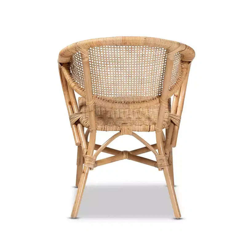 Lot de 2 chaises de salle à manger en rotin Varick naturel/marron - Bali et Paris