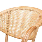 Lot de 2 chaises de salle à manger en rotin Varick naturel/marron - Bali et Paris