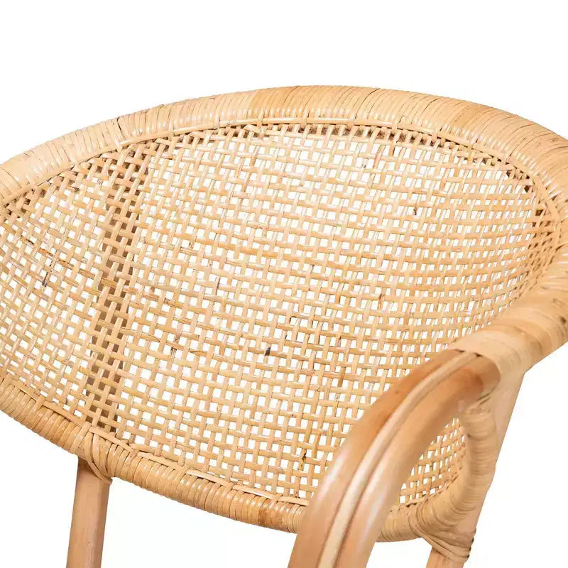 Lot de 2 chaises de salle à manger en rotin Varick naturel/marron - Bali et Paris