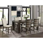 Jasper Slat Back Side Chair Set Toasted Walnut - Picket House Furnishings: Upholstered, Polyester, Wood Frame, 300lb Capacity