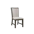 Lot de chaises d'appoint Jasper Slat Back en noyer grillé - Picket House Furnishings : Rembourrées, polyester, cadre en bois, capacité de 136 kg