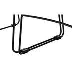 Chaise empilable ultra-compacte multi-usage (lot de 2), noire - Hampden Furnishings : piètement luge, polypropylène, aucun assemblage requis